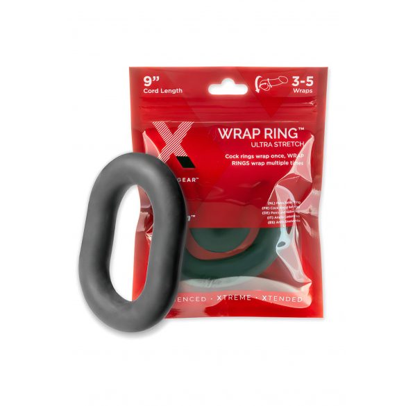 Perfect Fit Ultra Wrap 9 - дебел пенис пръстен - черен (22 см) 