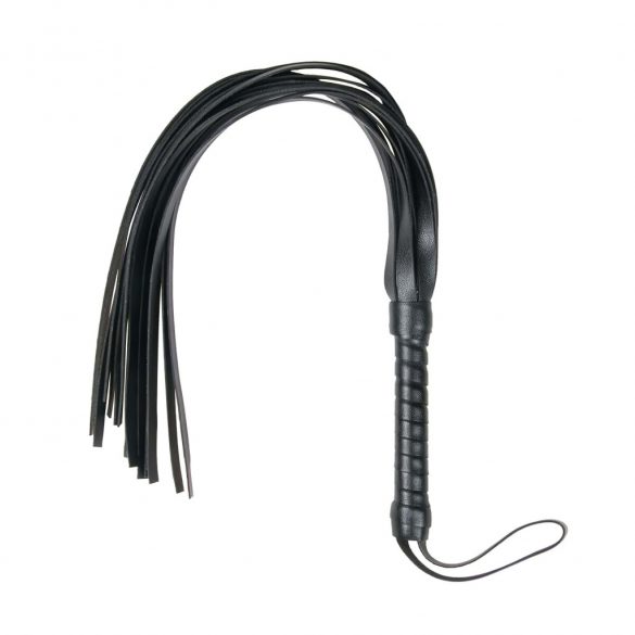 Easytoys Flogger - бич от мека кожа (черен) 