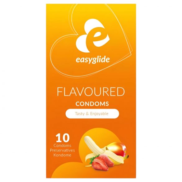 EasyGlide Flavoured - плодови презервативи (10 бр.)