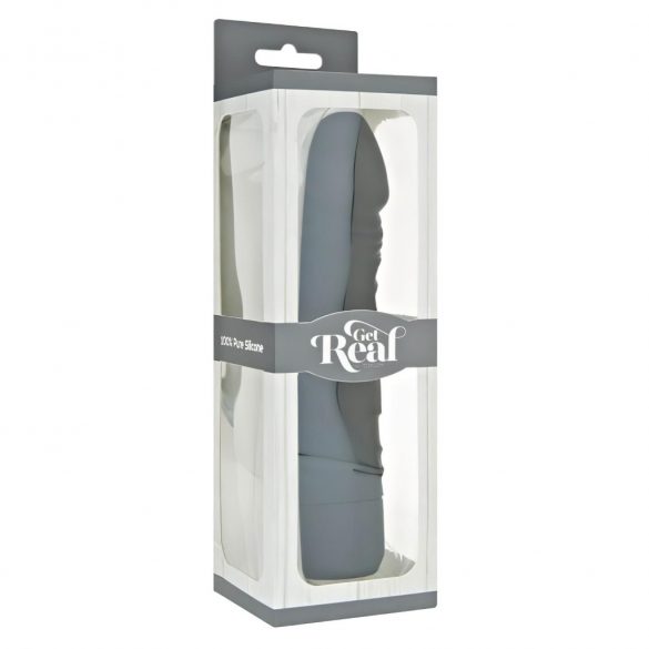 Classic Get Real - Realistic Silicone Vibrator (Black) 