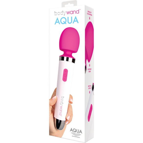 Bodywand Aqua Wand - водоустойчив масажиращ вибратор (бяло-розов) 