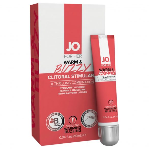 JO WARM & BUZZY - гел за стимулиране на клитора за жени (10ml) 