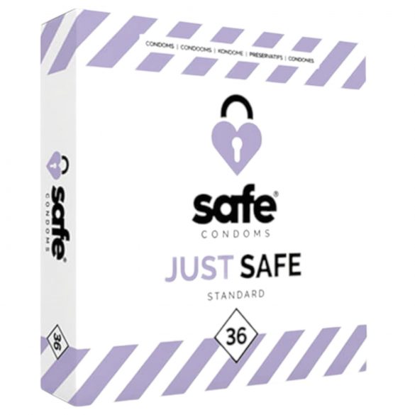 SAFE Just Safe - стандартен, ванилов презерватив (36 бр.) 