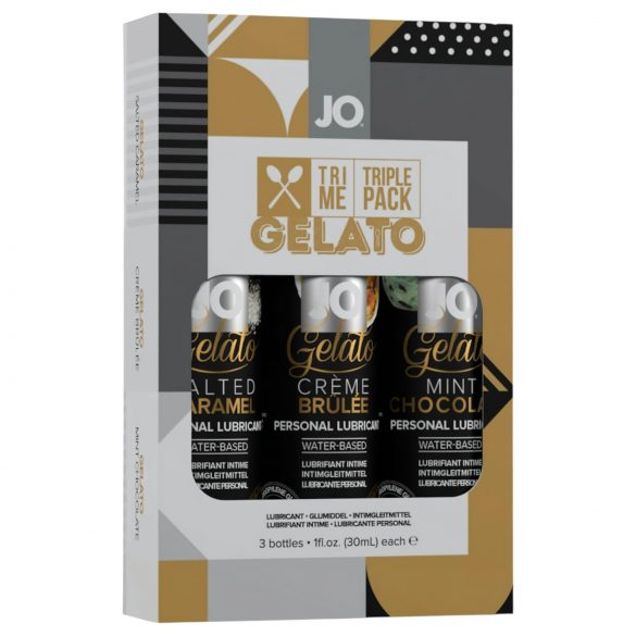 JO System Gelato - овкусен лубрикант комплект (3x30ml)