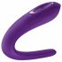 Satisfyer Double Classic - водоустойчив, акумулаторен овлажнител (лилав) 