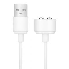   Satisfyer - Магнитен USB кабел за зарядно устройство (бял)