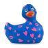 My Duckie Romance 2.0 - водоустойчив клиторен вибратор (синьо-розов) 