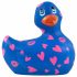 My Duckie Romance 2.0 - водоустойчив клиторен вибратор (синьо-розов) 