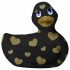 My Duckie Romance 2.0 - патешки водоустойчив клиторен вибратор (черно-златист) 