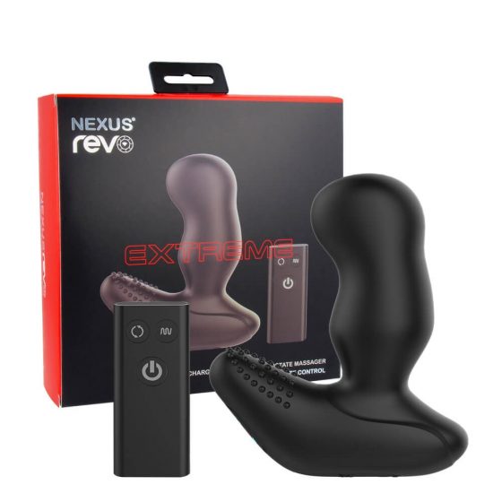 Nexus Revo Extreme - Акумулаторни, радиоуправляеми, ротационни вибратори за простатата (черни)